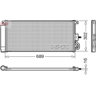 Радиатор кондиционера DENSO Opel Mokka (X) 1 Кроссовер 1.6 CDTI (76) 110 л.с. 2015 – 2025 A N8RATL DCN20048