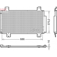 Радиатор кондиционера DENSO Honda Accord 8 (CW) Универсал 2.2 i DTEC (CW3) 180 л.с. 2008 – 2025 UG MOY DCN40033