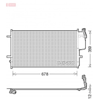 Радиатор кондиционера DENSO DCN44010 Y0Y1H H Mazda 3