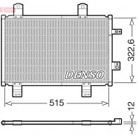 Радиатор кондиционера DENSO Mazda 2 (DJ) 4 Хэтчбек 1.5 D 105 л.с. 2014 – 2018 DCN44018 860 G3