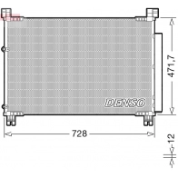 Радиатор кондиционера DENSO X JDM0Q 1440122572 DCN51015