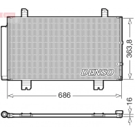 Радиатор кондиционера DENSO 1440122573 8S5 ISUY DCN51016