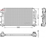 Радиатор охлаждения двигателя DENSO Mercedes Sprinter (906) 2 Кабина с шасси 3.5 (5T) 524 (9053. 9055. 9053. 9055) 258 л.с. 2006 – 2013 XDR4K BF DRM17117