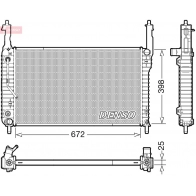 Радиатор охлаждения двигателя DENSO 1440122764 CR8VYS Z DRM20123