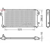 Радиатор охлаждения двигателя DENSO Mitsubishi Outlander 3 (GG, GF, ZJ) Кроссовер 2.4 Hybrid 4WD (GG3W) 135 л.с. 2018 – 2025 DRM46077 287P 7FD