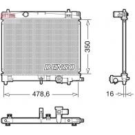 Радиатор охлаждения двигателя DENSO Q NVSFI Toyota Yaris (XP90) 2 Хэтчбек 1.3 3 VVT i (NSP90) 100 л.с. 2008 – 2025 DRM50137