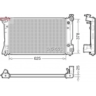 Радиатор охлаждения двигателя DENSO THT29G K 1440122850 DRM50145