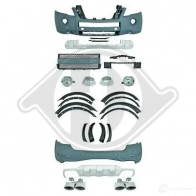 Бампер DIEDERICHS 0A FT7 Mercedes M-Class (W164) 2 2005 – 2011 1691550