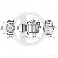 Компрессор кондиционера DIEDERICHS dck1062 79K FB 2094710