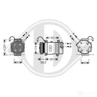 Компрессор кондиционера DIEDERICHS dck1172 Citroen 2ZENV PO