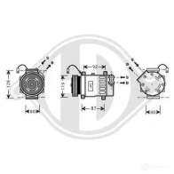 Компрессор кондиционера DIEDERICHS dck1176 V 13Z0 2094824
