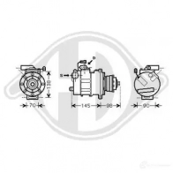Компрессор кондиционера DIEDERICHS dck1070 F SG6XB 2094718
