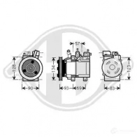 Компрессор кондиционера DIEDERICHS dck1650 2095298 AJ0 DII