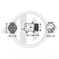 Компрессор кондиционера DIEDERICHS 2095112 XEG PE dck1464