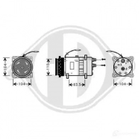 Компрессор кондиционера DIEDERICHS DB PSWR dck1211 2094859