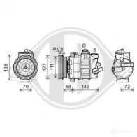 Компрессор кондиционера DIEDERICHS MS MKGW dck1078 2094726