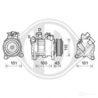 Компрессор кондиционера DIEDERICHS dck1138 0 HNUPQ 2094786