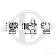 Компрессор кондиционера DIEDERICHS 2094925 dck1277 NXB TMK