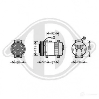 Компрессор кондиционера DIEDERICHS dck1023 3HZ0L 6 2094671