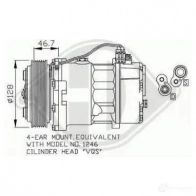 Компрессор кондиционера DIEDERICHS U73 IK 7227000 2080911