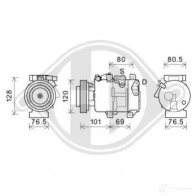 Компрессор кондиционера DIEDERICHS dck1687 ZHAU4D D 2095335