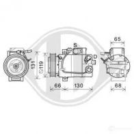 Компрессор кондиционера DIEDERICHS DJ 7KYLR dck1658 2095306
