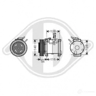 Компрессор кондиционера DIEDERICHS 2094794 dck1146 M NHHPPT