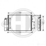 Радиатор кондиционера DIEDERICHS H1H G4 2093919 dcc1764