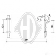 Радиатор кондиционера DIEDERICHS 1 AFXC 2093699 dcc1542