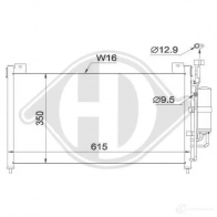 Радиатор кондиционера DIEDERICHS 2093830 SGY C3EI dcc1673