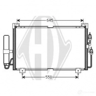 Радиатор кондиционера DIEDERICHS 2093865 0HP T1 dcc1710