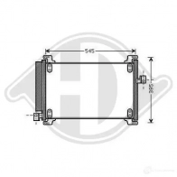 Радиатор кондиционера DIEDERICHS 2093783 P O1BARW dcc1626