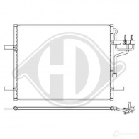 Радиатор кондиционера DIEDERICHS dcc1180 JX 6NP7 2093337