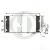 Радиатор кондиционера DIEDERICHS I H1N3 8181302 Opel