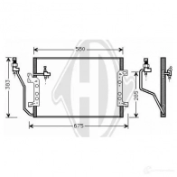 Радиатор кондиционера DIEDERICHS BQ XZQ 2093418 dcc1261