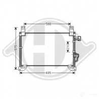 Радиатор кондиционера DIEDERICHS dcc1500 S7T 3I 2093657