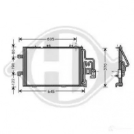 Радиатор кондиционера DIEDERICHS 82RUV JN 8181300 Opel