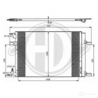 Радиатор кондиционера DIEDERICHS AS UXE21 Opel 8180700