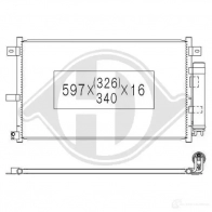 Радиатор кондиционера DIEDERICHS ZI7EDW 3 2093831 dcc1674