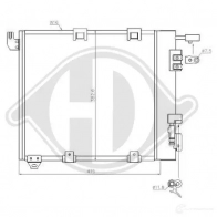 Радиатор кондиционера DIEDERICHS dcc1720 6JZIN YO 2093875