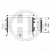 Радиатор кондиционера DIEDERICHS 2093312 dcc1152 TBFTY F