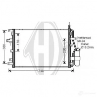 Радиатор кондиционера DIEDERICHS C2KP XV 2094026 dcc1871