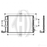 Радиатор кондиционера DIEDERICHS Q1W2 3 dcc1444 2093601