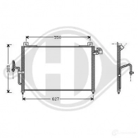 Радиатор кондиционера DIEDERICHS dcc1230 2S2G BCQ 2093387
