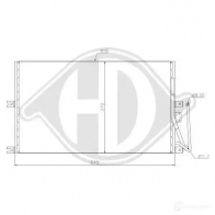 Радиатор кондиционера DIEDERICHS dcc1293 Opel HN 9NB5