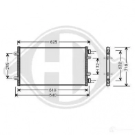 Радиатор кондиционера DIEDERICHS 2093306 dcc1146 5VXQ C3