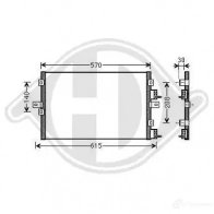 Радиатор кондиционера DIEDERICHS dcc1074 Y 9162QC 2093234