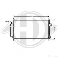 Радиатор кондиционера DIEDERICHS dcc1608 P9 S04WI 2093765