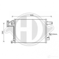 Радиатор кондиционера DIEDERICHS dcc1193 2093350 EPF 2S1