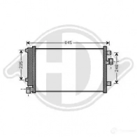 Радиатор кондиционера DIEDERICHS 2093784 dcc1627 NBA HG